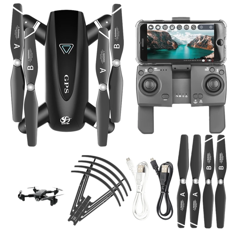

S167 2.4G UAV HD Aerial Photo GPS Positioning Four Axis Vehicle Precise Return Remote Control Helicopter Children's Toy Gift