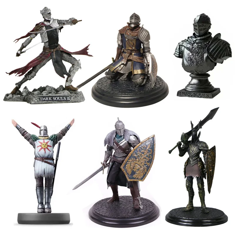 Dark Souls Black Faraam Knight Figure Sculpt Artorias The Abysswalker Action Crystal Lizard Bonfire LIT Light-up | Игрушки и хобби