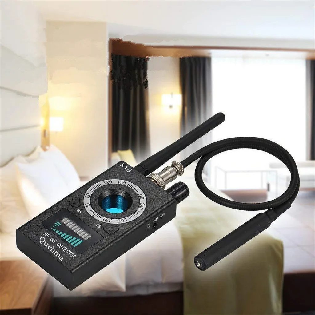 

K18 Anti-spy Wireless RF Detector For Vehicle GPS Tracke Wireless Detector Camera GSM Audio Bug Finder GPS Signal Lens RF Track
