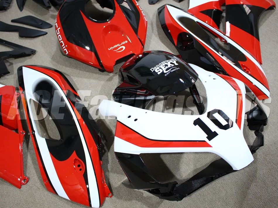 Топ(литье под давлением) ABS Полный комплект обтекателя Подходит для Honda CBR1000RR 04 05 2004 2005 Обтекатели набор красный черный белый на заказ