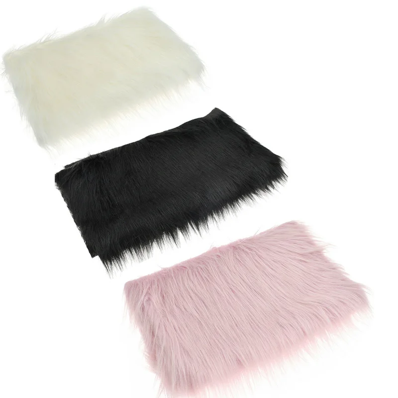 Luxurious Faux Fur Fabric - Soft Plush Material for DIY Crafts and Home Decor (40x50cm)