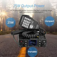 Retevis RT95 Mobile Ham Radio Two-way Car Radio with LCD Screen VHF UHF Dual Band Mobile Radio Station Transceiver Base Station 2