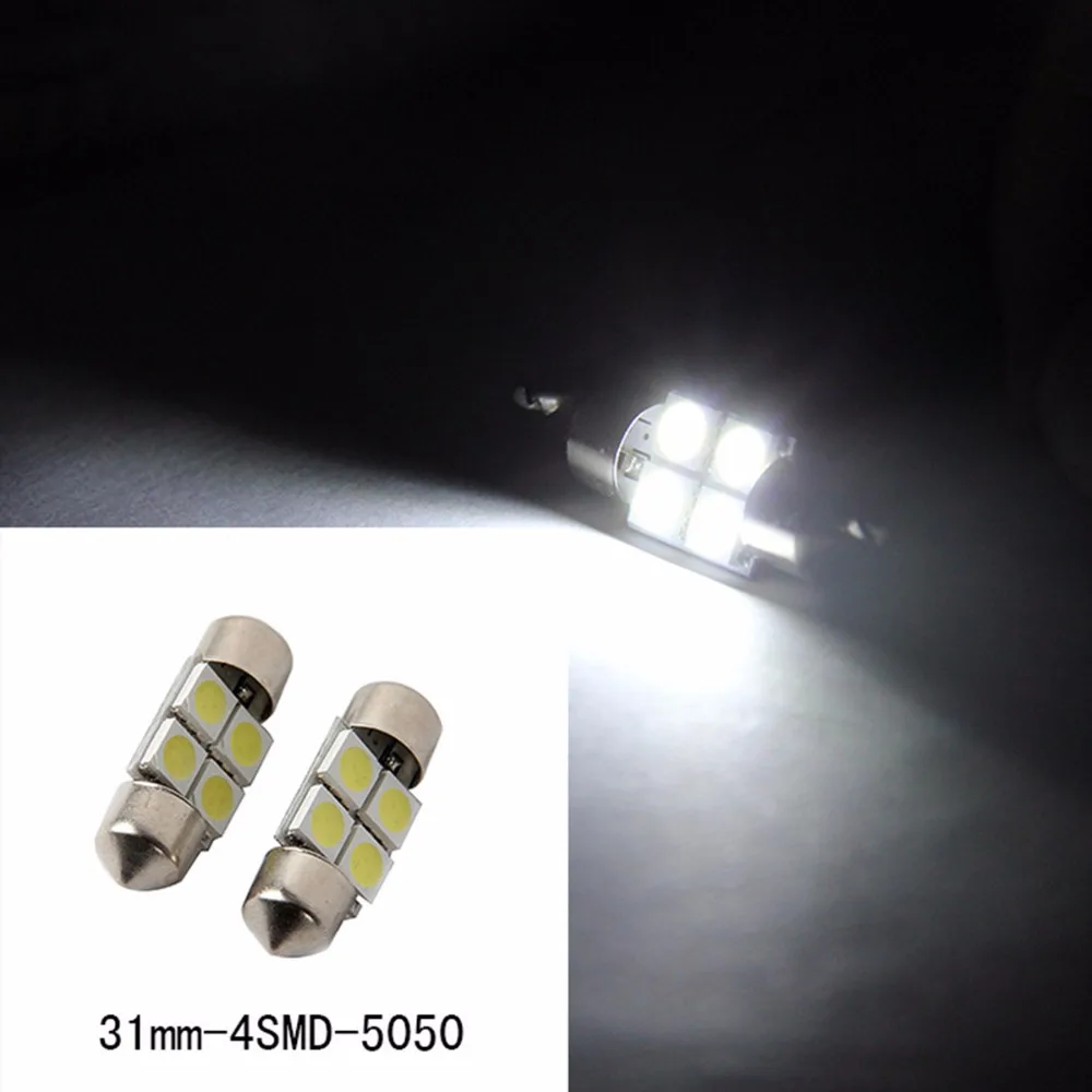 2 шт. 31 мм 5050 4SMD белый микро универсальный автомобиль грузовик внедорожник