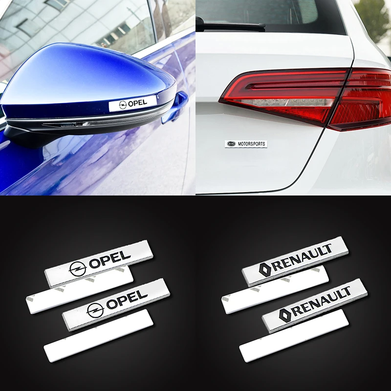 

2Pcs Car window Sticker Auto Emblems Sticker for Mercedes-Benz W204 205 203 AMG VW Volkswagen Golf Audi S line BWM M Ford Toyota
