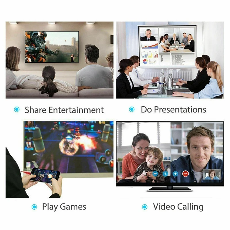 Полный тип C к Hdmi Hdtv Av ТВ кабель адаптер для samsung Galaxy S10 Note 9 Pc