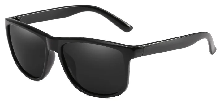 Bright black A-1 OLOEY, мужские солнцезащитные очки, поляризационные, потрясающие цвета, солнцезащитные очки, для улицы, для вождения, фотохромные солнцезащитные очки с коробкой - Цвет линз: Bright black A-1