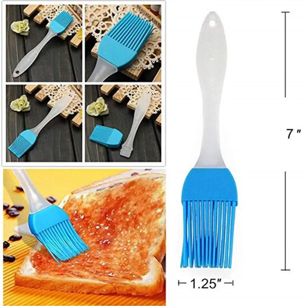3 PCS Kitchen Gadgets Silicone Basting Brushes Barbecue Sweep Brush Kitchen Baking Tools Anti High Temperature 5