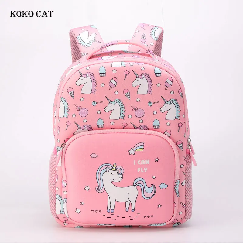 

Kids Backpack Girls Cute Unicorn Printed Primary School Bag Orthopedic Student Bookbag Breathable Daypack Mochila Infantil