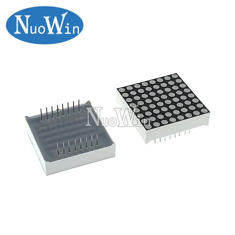 2 шт. 8x8 8*8 мини матричный светодиодный дисплей красный общий анод общий катод цифровая трубка 16pin 32 мм x 32 мм 3 мм