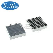 2 шт. 8x8 8*8 мини матричный светодиодный дисплей красный общий анод общий катод цифровая трубка 16pin 32 мм x 32 мм 3 мм