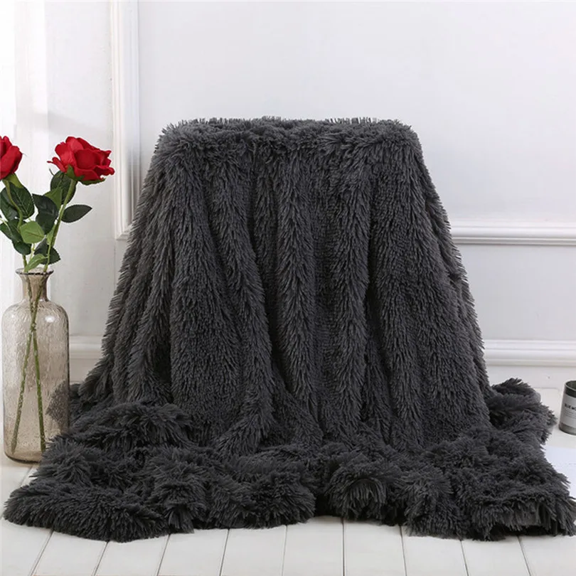 Однотонное теплое одеяло мягкое легкое роскошное удобное пушистое гипоаллергенное одеяло Теплый микроплюшевый флис одеяло s& 4s20
