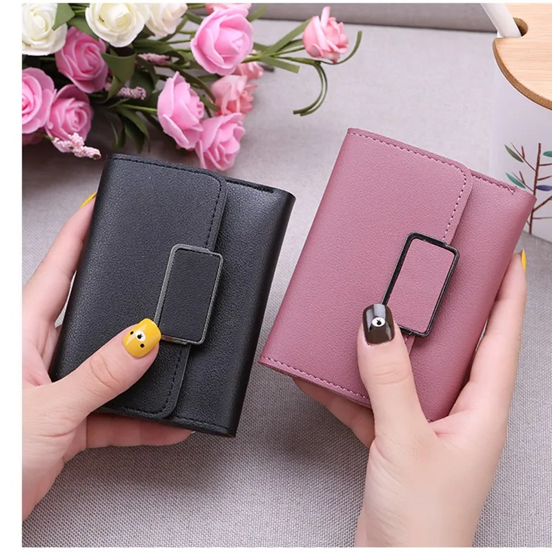 Baellerry Wallet Женщины Роскошный Клатч Маленькие Симпатичные Короткие Кожаные