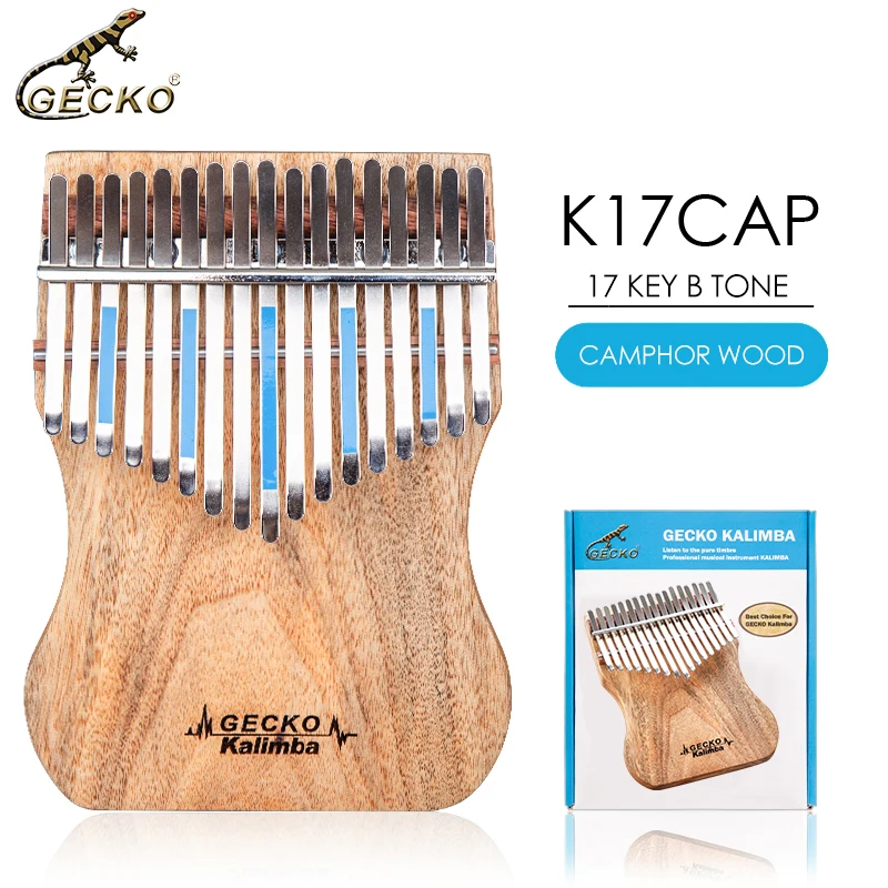 B Tone GECKO Kalimba 17 ключей полностью шпона камфорная древесина с инструкцией и мелодией молоток портативное