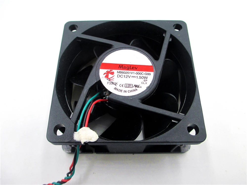 2 шт. новый вентилятор для Φ 1 5 W MB60251V1 000C G99 44 12V 6025 60x60x25
