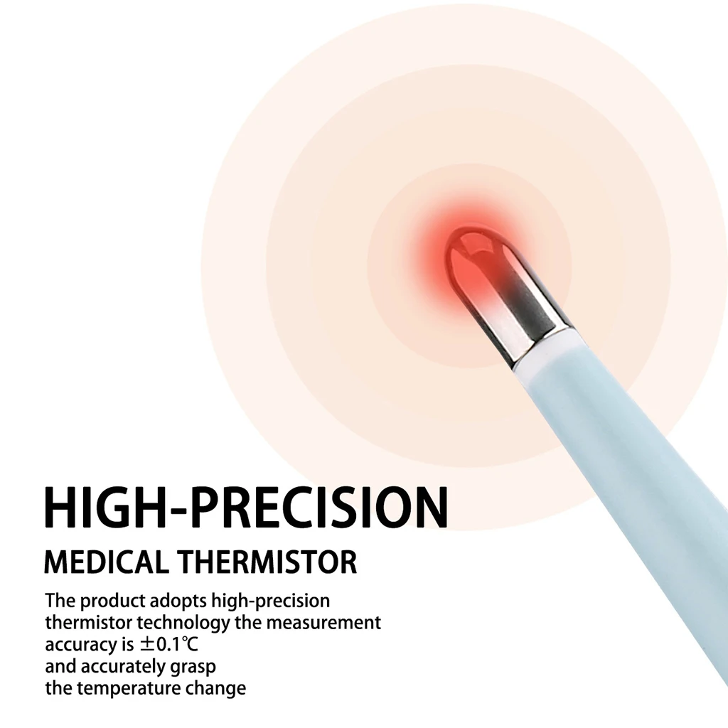 Thermometer Digital LED Soft Head Thermometer Fever Alert Oral Axillary Body Thermometer Infant Baby Children Kids Measure Tool