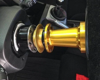 

Universal Aluminum Steering Wheel Hub Adapter Snap Off Boss Kit Steering Wheel Spacer 101mm,76mm, 51mm RS-QR007