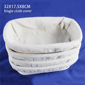 

Oblong European Bread Fermentation Basket Countryside Bread Fermentation Basket Rattan Bread Proofing Square Storage Basket