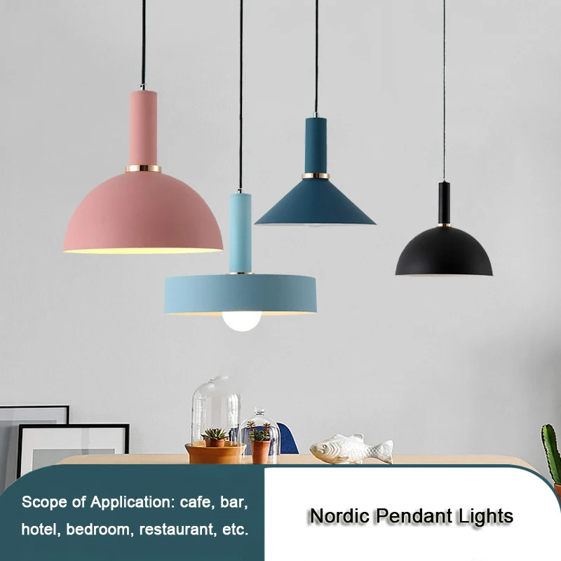

Nordic Loft Simple Pendant Lights E27 LED Modern Creative Hanging Lamp Design DIY For Bedroom Living Room Kitchen Restaurant