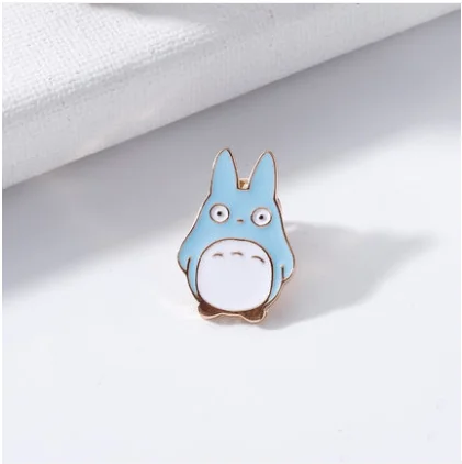 P0060-4 Totoro металлические булавки и броши для Модные лацканы рюкзак сумки значок детские подарки - Окраска металла: P0060-4