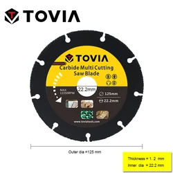 Enhanced Wood Cutting Disc for Angle Grinders - Carbide Saw Blade (125mm)