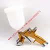 High quality professional Gti pro lite golden paint spray gun TE20 / T110 1.3mm 1.8mm nozzle waterbased spray gun paint gun ► Photo 3/6