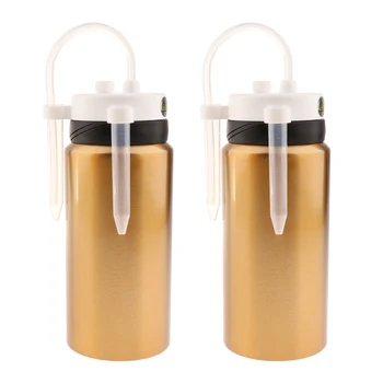 

2Pcs Adult Sippy Cup for Elderly Patients Disabled Spill Proof Thermal Bottles for Elders Pregnant Woman Patient Home Hospital