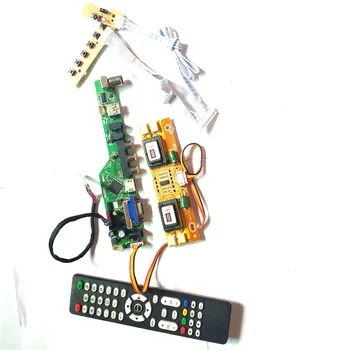 

For LM190E03-A4/A4K1 T.V53 controller board LCD display panel 4CCFL 30Pin LVDS Remote+Inverter+keyboarrd VGA HDMI AV USB DIY kit