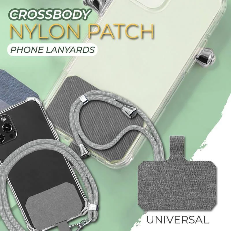 Universal Crossbody Nylon Patch Phone Lanyards Rope Mobile Phone Strap
