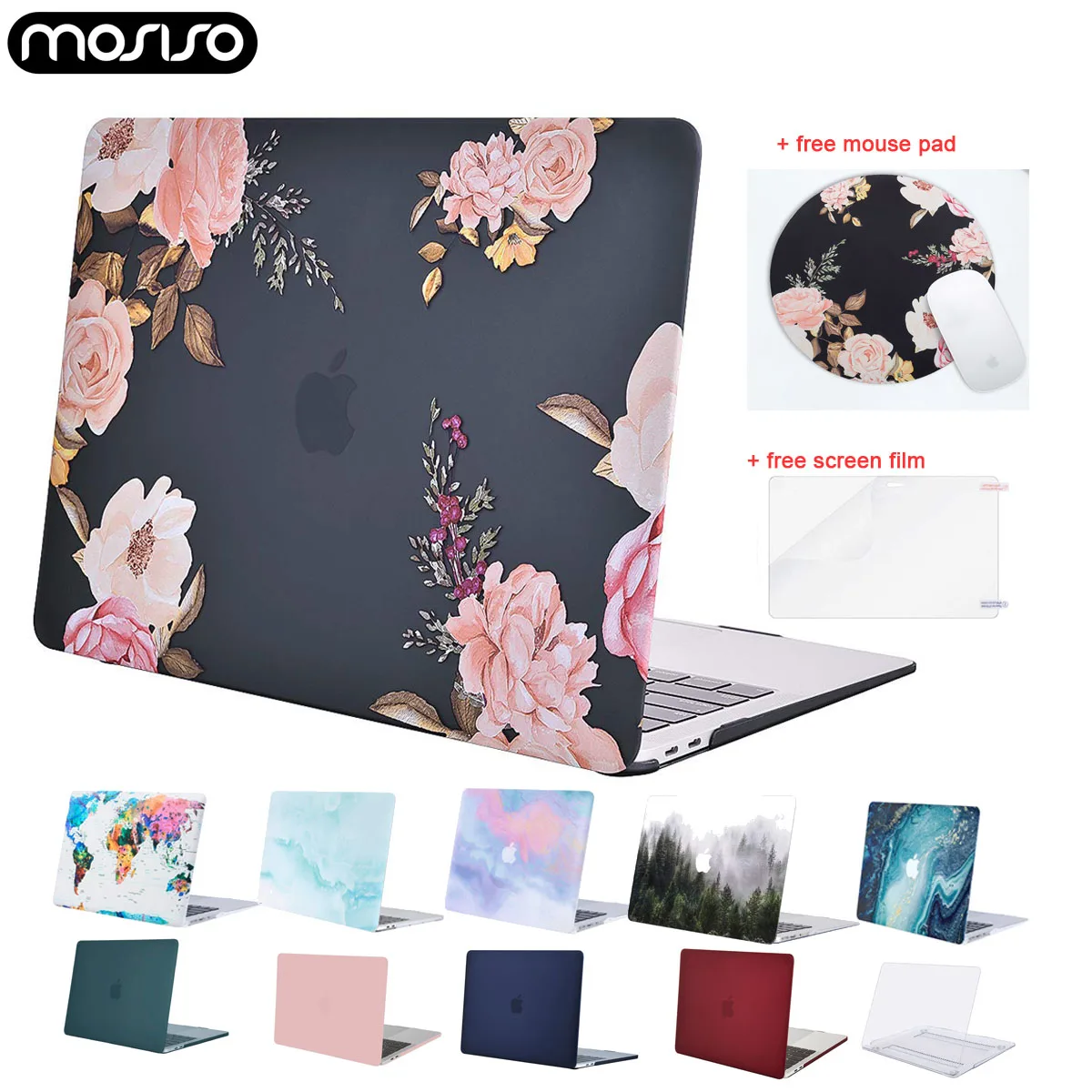 Чехол для ноутбука Macbook Air Retina Pro Жесткий сенсорной панели 13 15 A1706 A1989 A2159 A1708 A1932 A2179