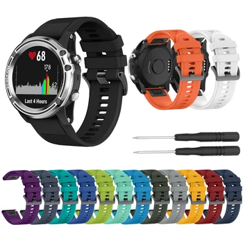 

Silicone Watch Band For Garmin Fenix 3/Fenix 5x/Fenix 6x Quick Release Watch Strap Replacement Band Bracelet for Fenix 5X 26mm