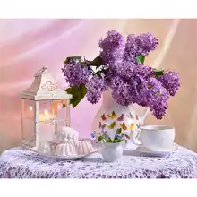 Картина по номерам рамки Раскраска по номерам домашний декор картины цветы ваза украшения RSB8349