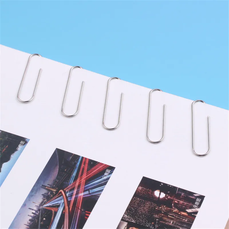 Paper Clips Golden Notebook Bookmark binder Paperclips Accessories Paper Clips Binding Office Stationary Supplies
