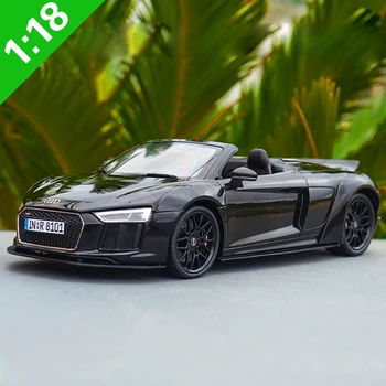 

1:18 High Meticulous AUDI R8 Alloy Model Car Static Metal Model Vehicles With Original Box