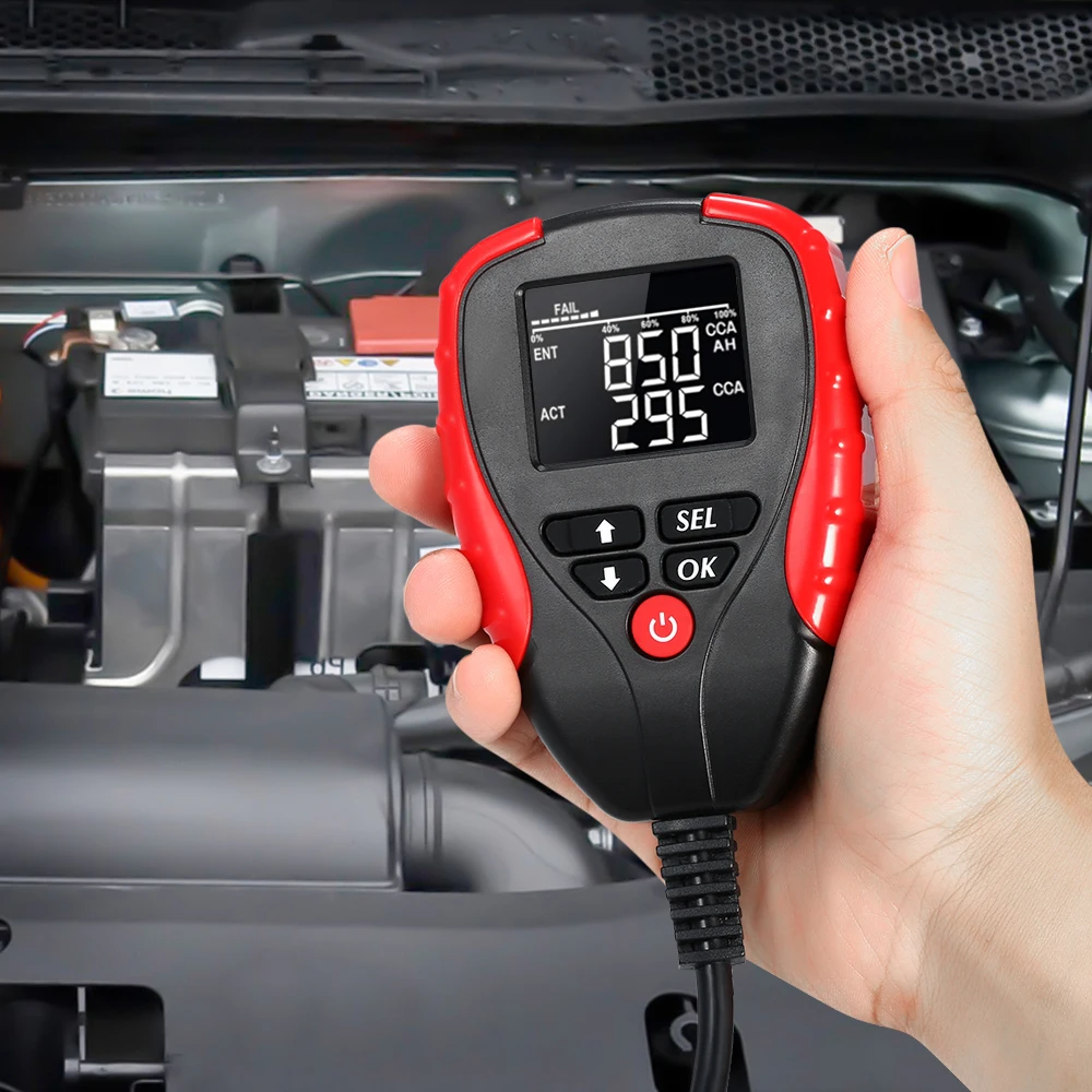 Цифровой 12 в автомобильный тестер батареи автомобильный тестер нагрузки батареи анализатор с AH/CCA режим автомобиля батарея диагностический инструмент тестирования