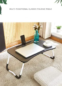 Image 5 - مفكرة مكتب الكمبيوتر متعددة الوظائف سرير للطي طاولة صغيرة مكتب عنبر طاولة للدراسة كسول المنزلية المحمولة مكتب الكمبيوتر