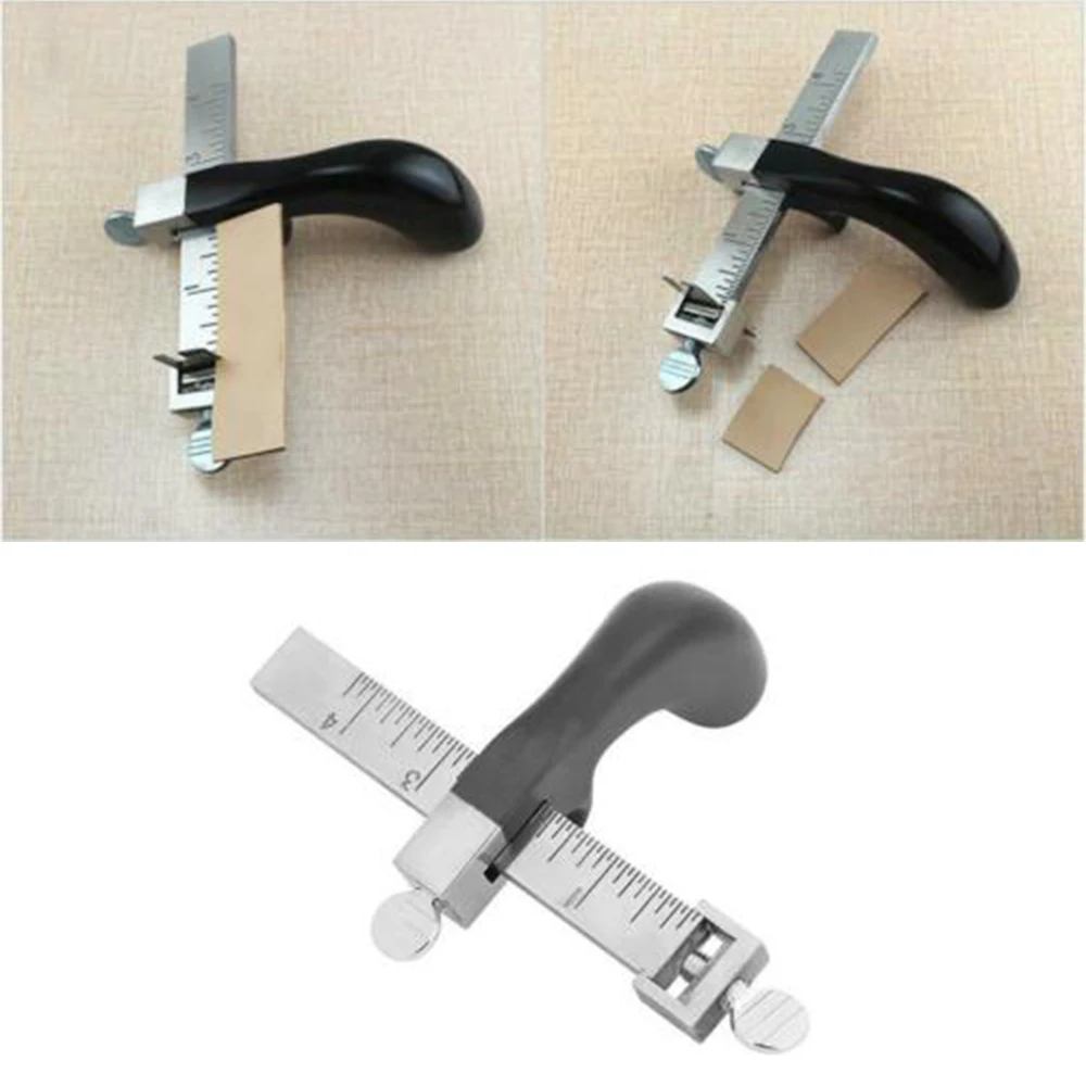Ничья датчик Профессиональный Кожаный ремешок Строка ленточный резак ручной резки ремесленных инструментов