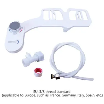 

Dual Nozzles Bidet Toilet Seat Attachment Fresh Water Spray Non-Electric Sprayer 964E