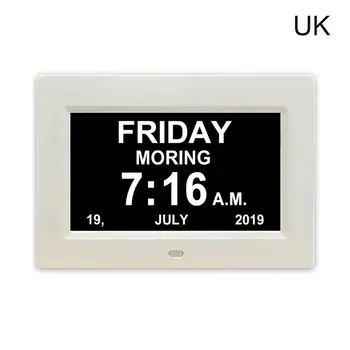 

7 \"Inch Digital Clock Calendar with Date Day Reminder for Elderly and Children