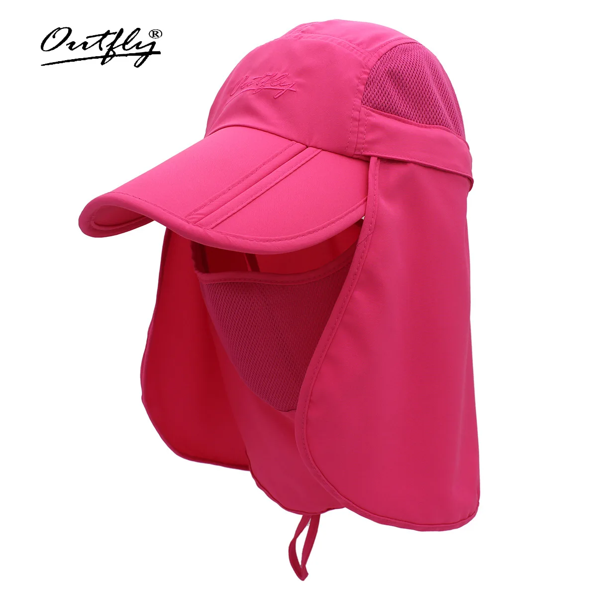 Outfly 360 градусная Кепка для защиты от ультрафиолета наружная шляпа солнцезащитная Кепка быстросохнущая Солнцезащитная шляпа дочерний родитель-детский козырек - Цвет: Тёмно-синий