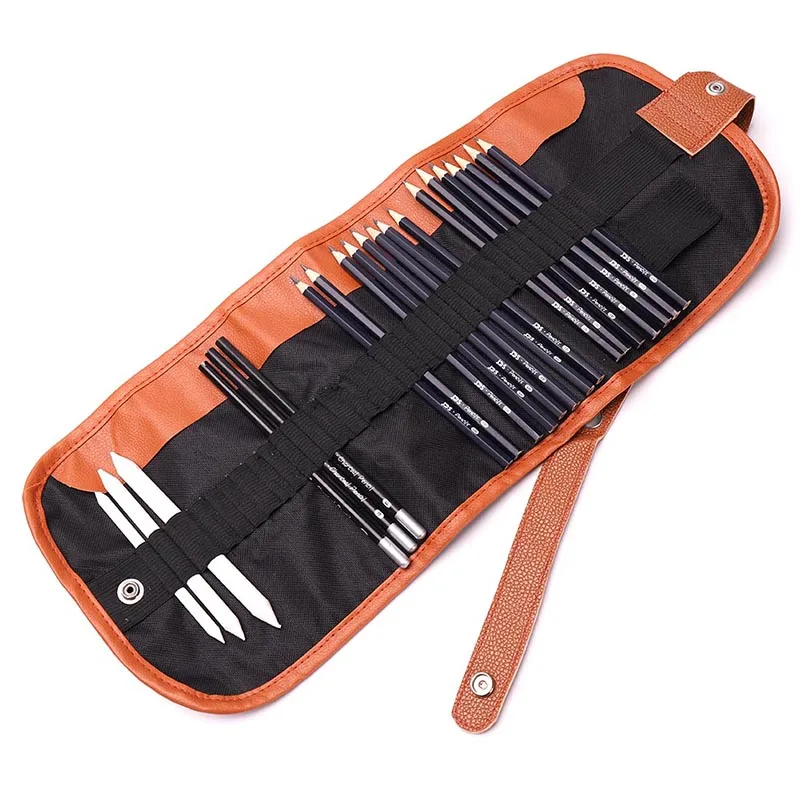 

Charcoal Earser Knife Drawing Pencil Sketch Painting Canvas Pencil Bag Set Christmas Gift for Kid