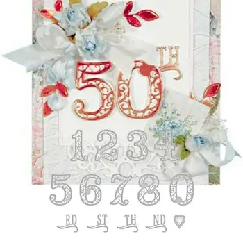 

Lace Numbers Metal Cutting Dies Stencil For DIY Scrapbooking Paper Card Making Craft Decor Embossing Tools