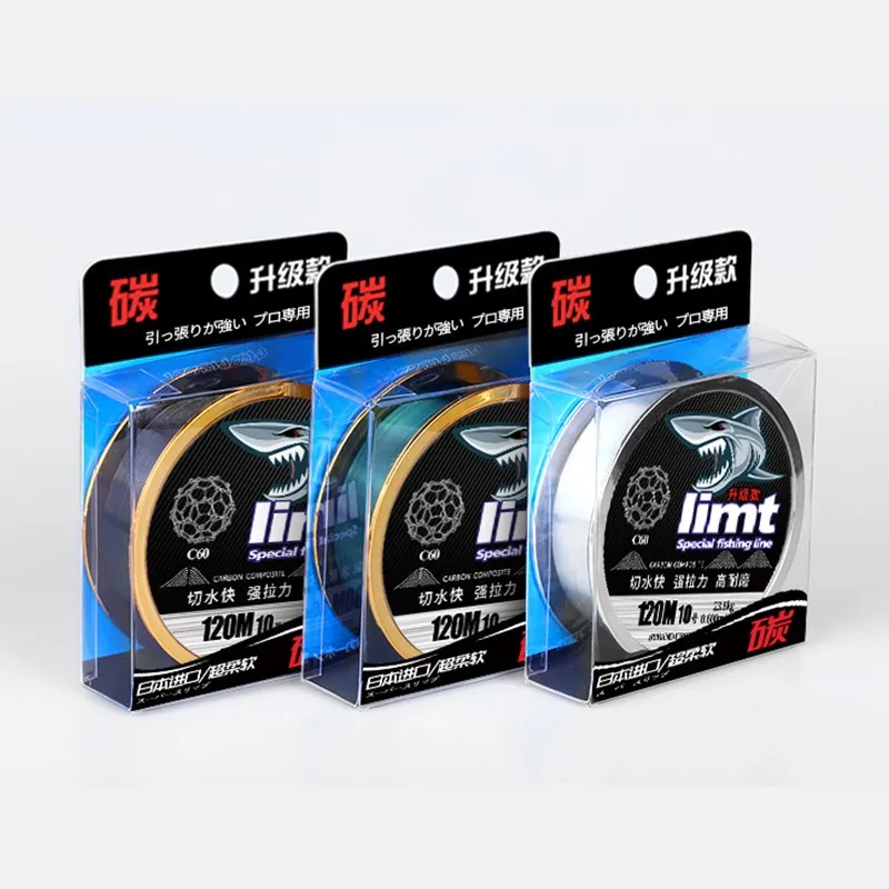 

2pcs 120M Carbon Carbon Synthesis Line Multifilament Front Wire Line Nylon Fluorocarbon Fishing Line Fly Angeln Thread Pesca