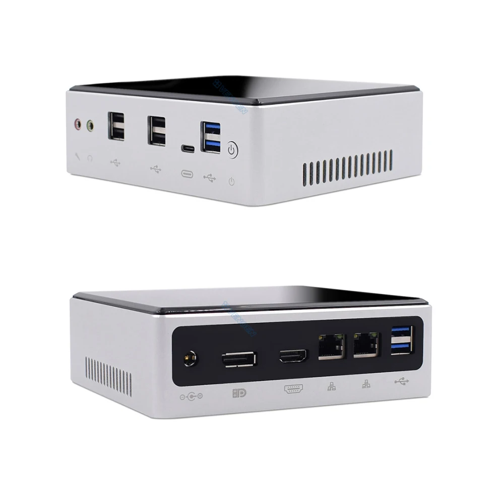 10TH материанская Мини ПК Intel Core i7 10610U i3 10110U10 i5 10210U M.2 NVME SSD PCIE Wi-Fi USB-C компактный