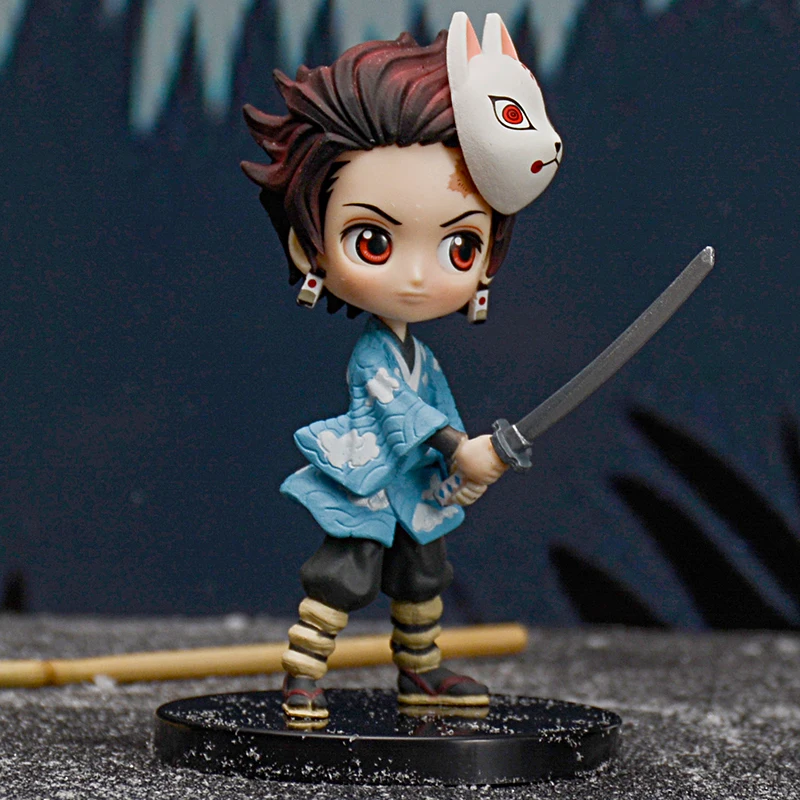 Agatsuma Zenitsu Kamado Nezuko Tanjirou Demon Slayer Kimetsu no Yaiba фигурка японского аниме ПВХ взрослые Фигурки игрушки