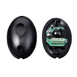 Черный одинарный пластиковый Барьерный датчик окна сигнализации двери домашней безопасности водонепроницаемый фотоэлектрический