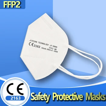 

50 Pcs Reusable FFP2 Mask Face Mouth Mask Respirator FPP2 FFP2 FFP3 Face Mask 5 Layer Protection Anti-Dust Face Protective Mask