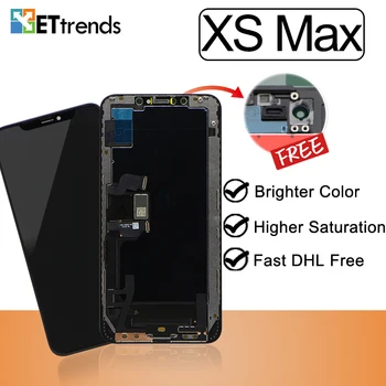 

2PCS/lot High Quality A+ Screen Display For iPhone XS Max Lcd Screen TFT Touch Digitizer Assembly Brighter Color DHL Free Ship