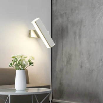 

Modern LED wall lamp bedroom bedside Wall lights living room aisle lights Nordic rotating combination indoor reading lighting