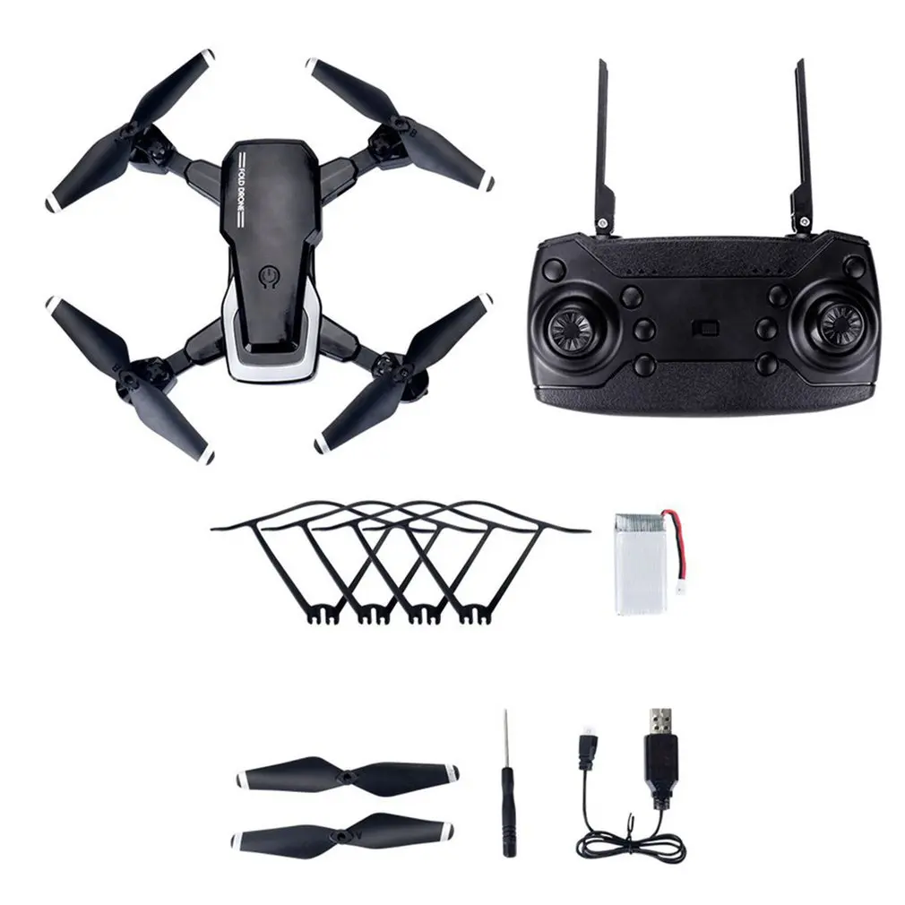 LF609 2,4G Wifi FPV Радиоуправляемый Дрон с камерой 0.3MP/2.0MP бесщеточный Радиоуправляемый квадрокоптер RTF складной 3D флип удерживающий головной убор дропшиппинг - Цвет: Black No Camera 1B