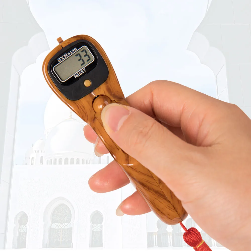 Hand Tally Counter Electronic Counter Electronics Tasbeeh digital tally counter LED easy resettable SXH5136 Original Digital Rosary